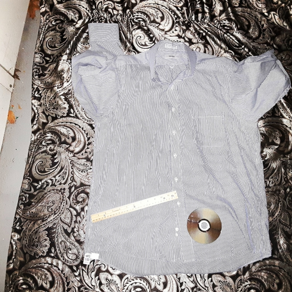 new IZOD xl mens blue shirt
